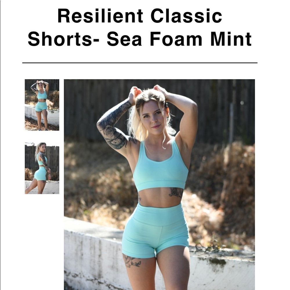 ISO seafoam mint shorts